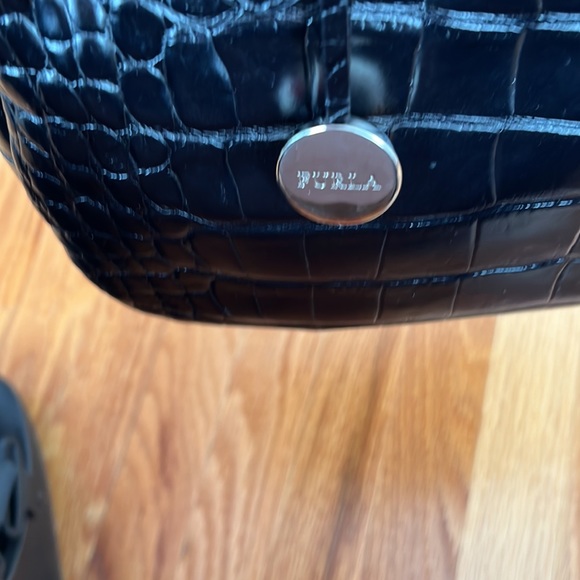 FURLA Croco Embossed Leather Handbag - Picture 5 of 10